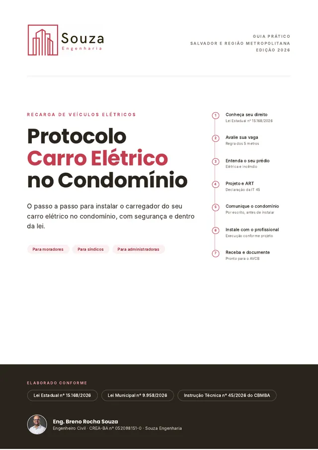 Capa do guia Protocolo Carro Elétrico no Condomínio